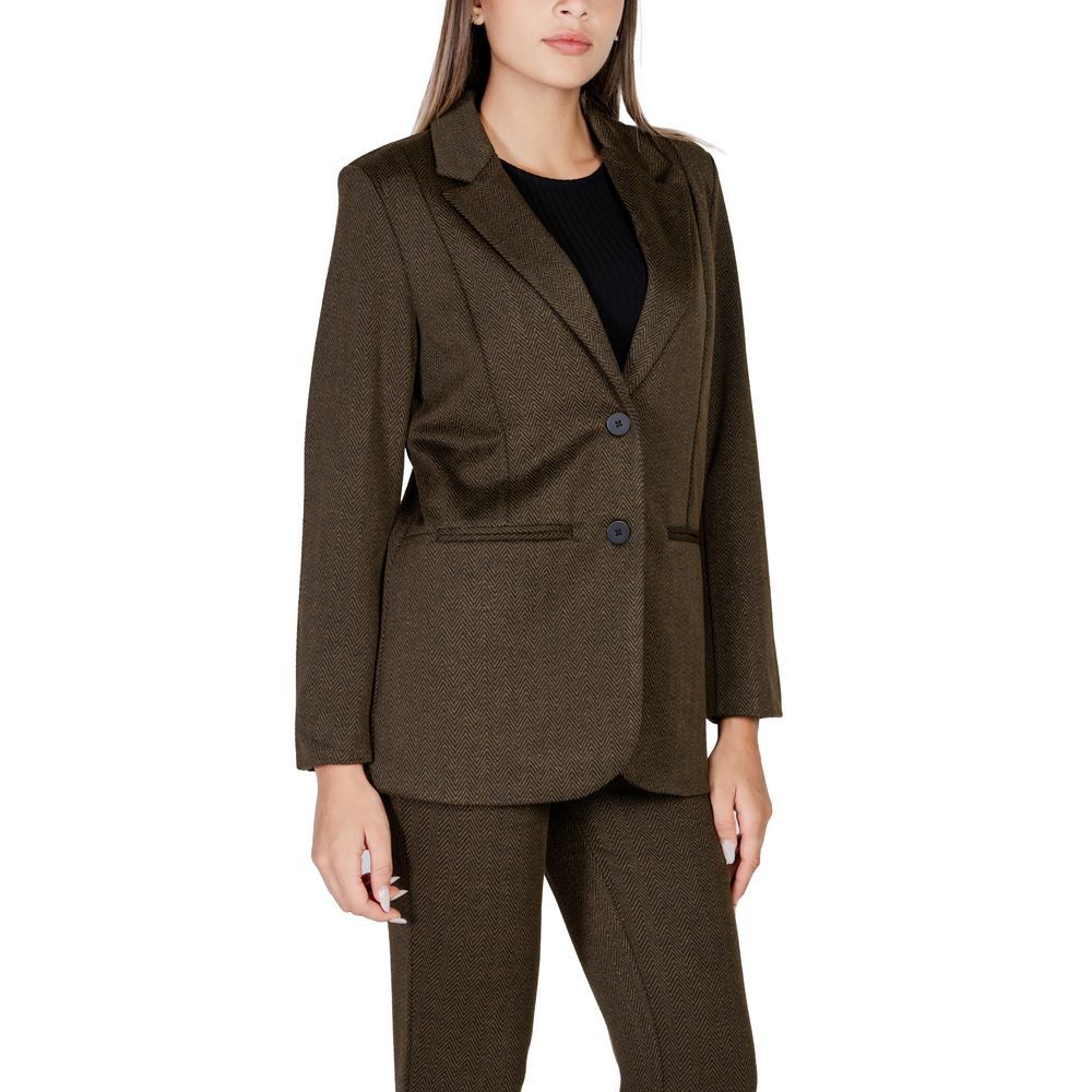 ICHI Grüne Anzüge und Blazer aus Polyester