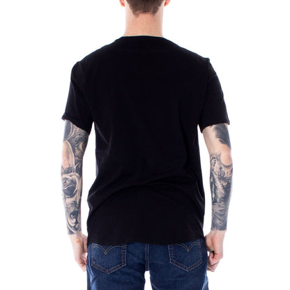 Schwarzes Baumwoll-T-Shirt von Only &amp; Sons