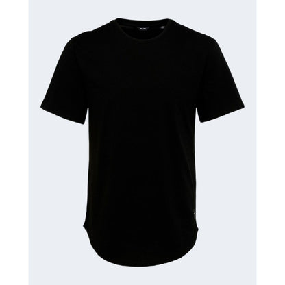 Schwarzes Baumwoll-T-Shirt von Only &amp; Sons