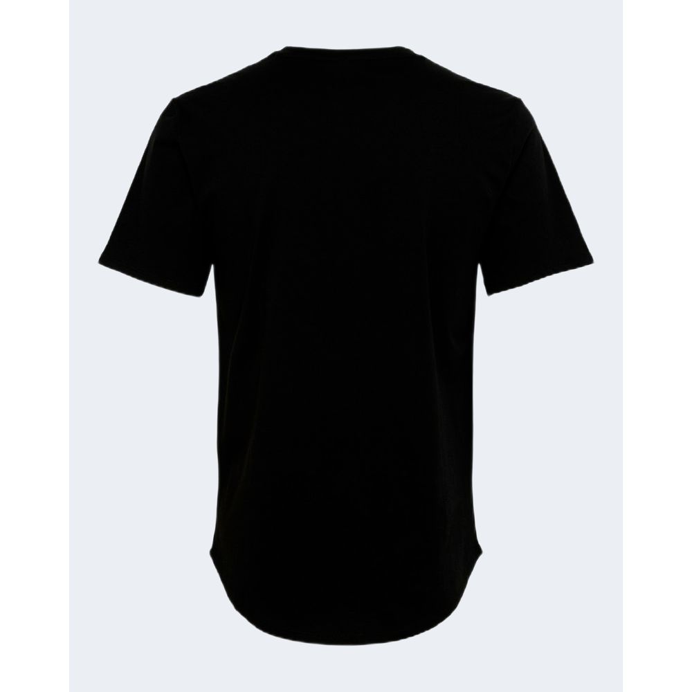 Schwarzes Baumwoll-T-Shirt von Only &amp; Sons