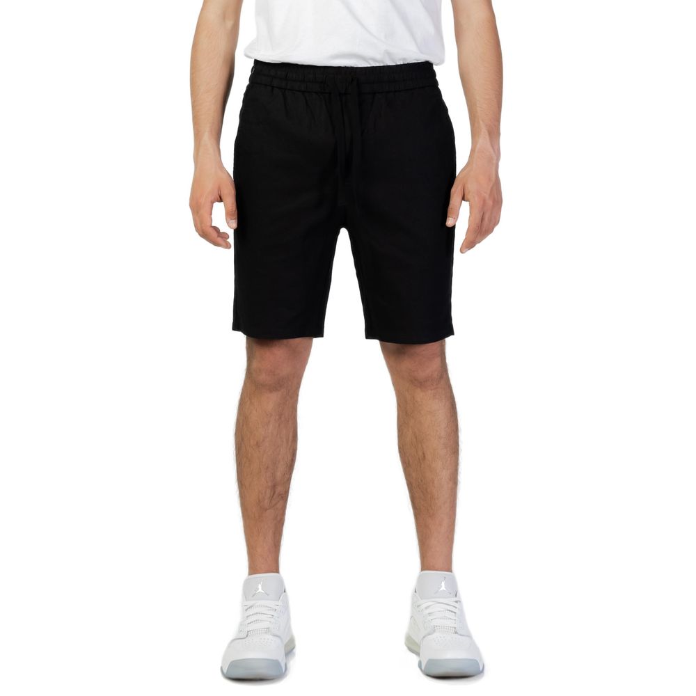 Only &amp; Sons – Schwarze Baumwollshorts