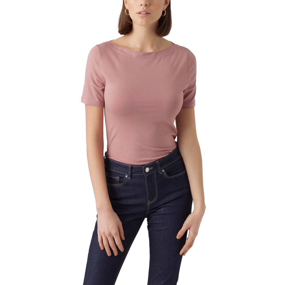 Vero Moda – Oberteile und T-Shirts aus Viskose, Rosa