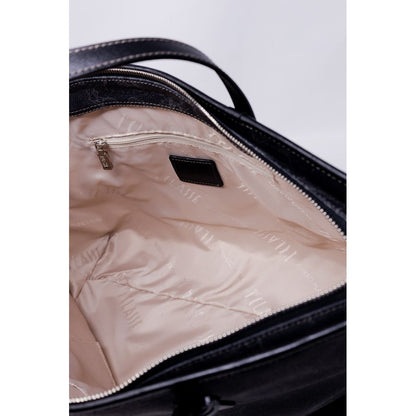 Alviero Martini Prima Classe Handtasche aus schwarzem Polyester