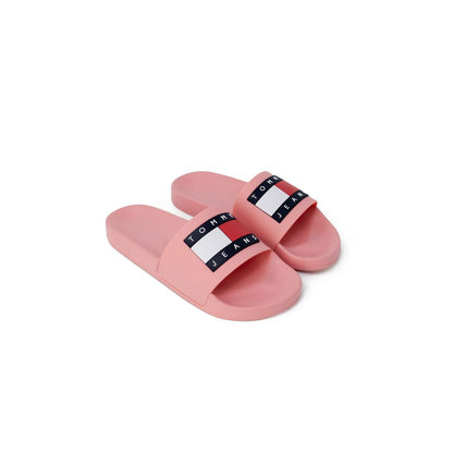 Tommy Hilfiger Jeans – Orangefarbene Polyethylen-Sandalen