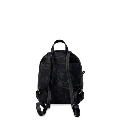 Alviero Martini Prima Classe Rucksack aus schwarzem Leder