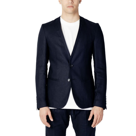 Antony Morato Blauer Leinenblazer