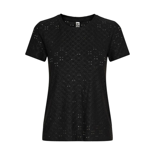 Jacqueline De Yong – Schwarze Oberteile und T-Shirts aus Polyester