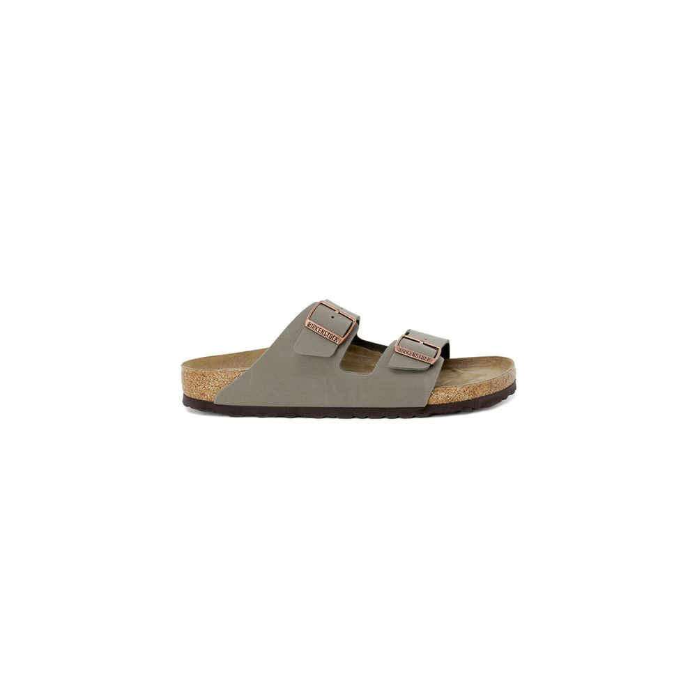 Birkenstock – Graue Ledersandale