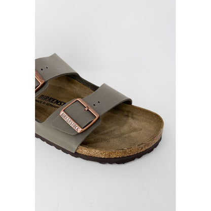 Birkenstock – Graue Ledersandale