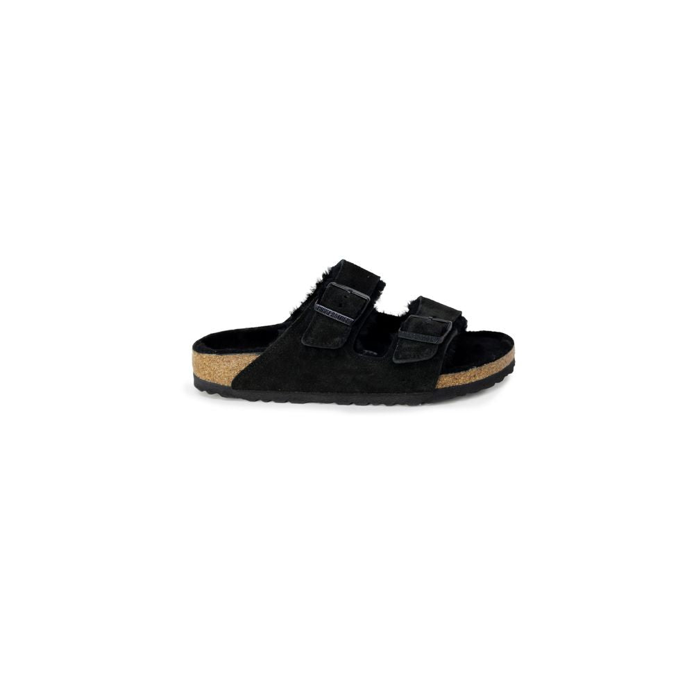 Birkenstock – Schwarze Wildledersandale