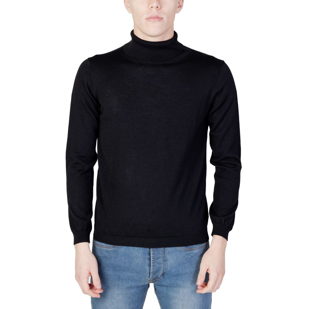 Alviero Martini Prima Classe Schwarzer Viskosepullover