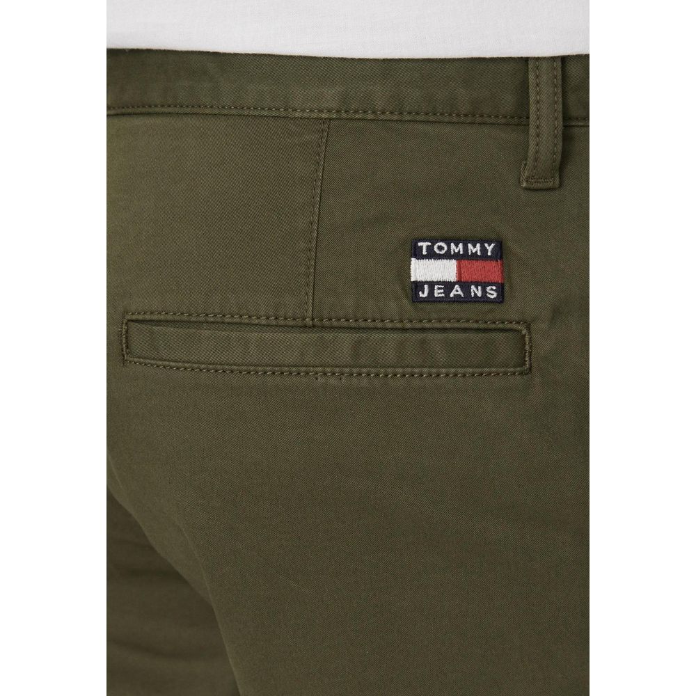 Tommy Hilfiger Jeans – Grüne Shorts aus Bio-Baumwolle