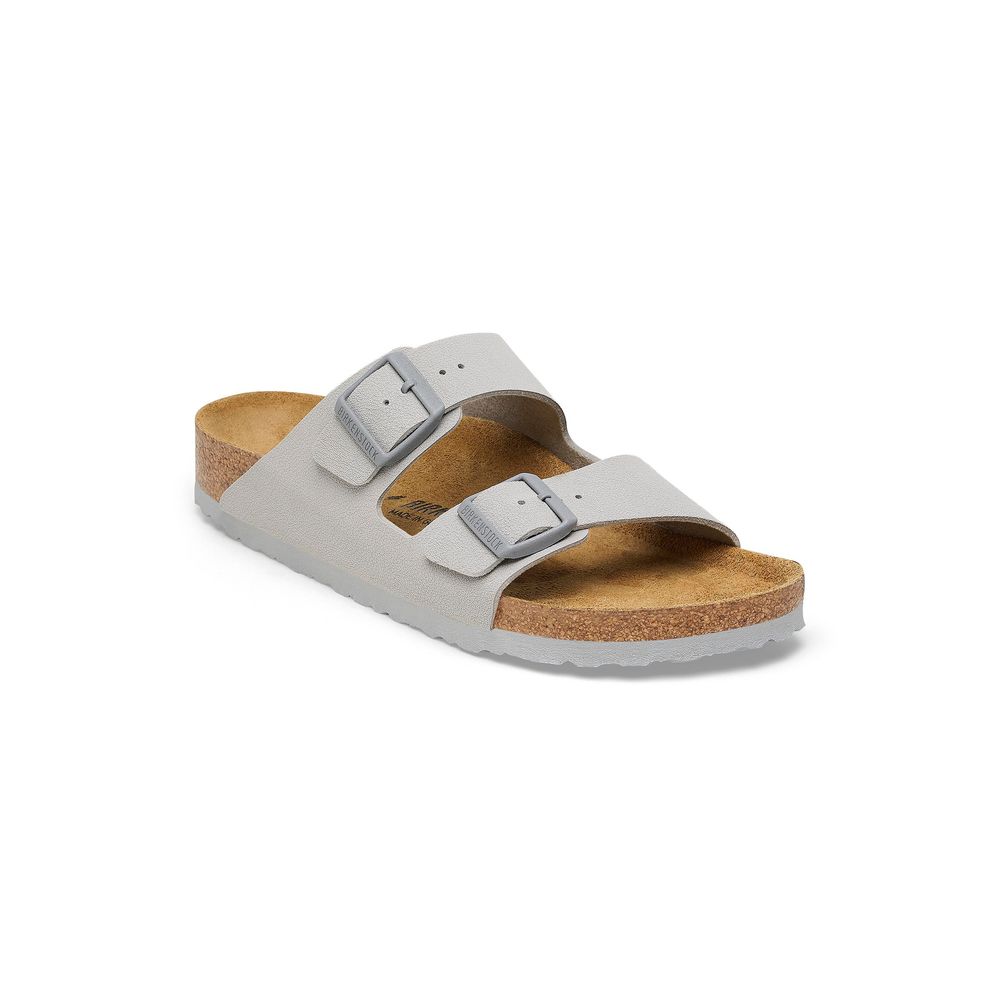 Birkenstock – Graue Viskose-Sandale