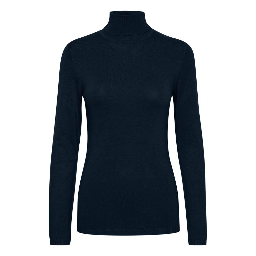 ICHI – Blauer Viskosepullover