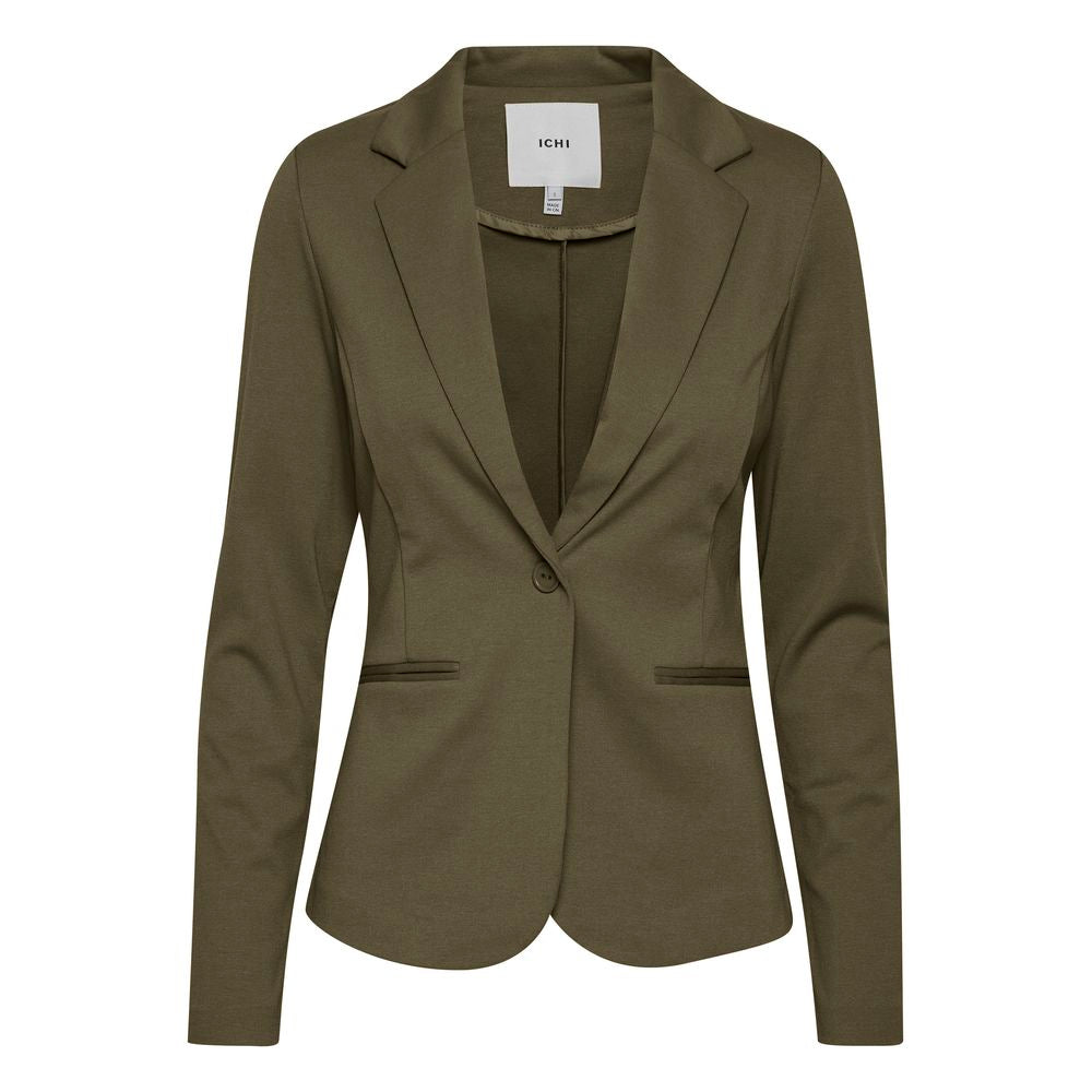 ICHI Grüne Anzüge und Blazer aus Polyester