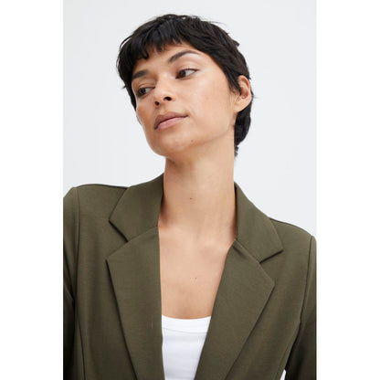 ICHI Grüne Anzüge und Blazer aus Polyester