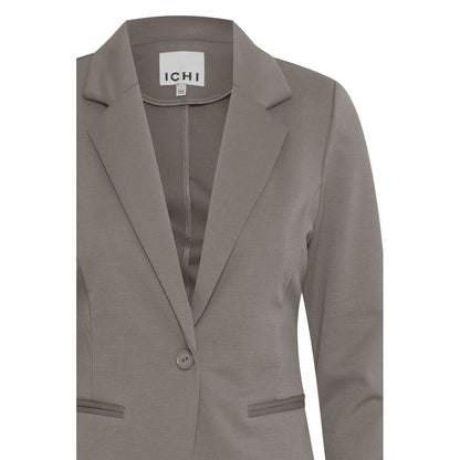 ICHI Graue Anzüge und Blazer aus Polyester