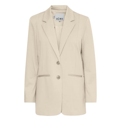 ICHI Beige Anzüge und Blazer aus recyceltem Polyester