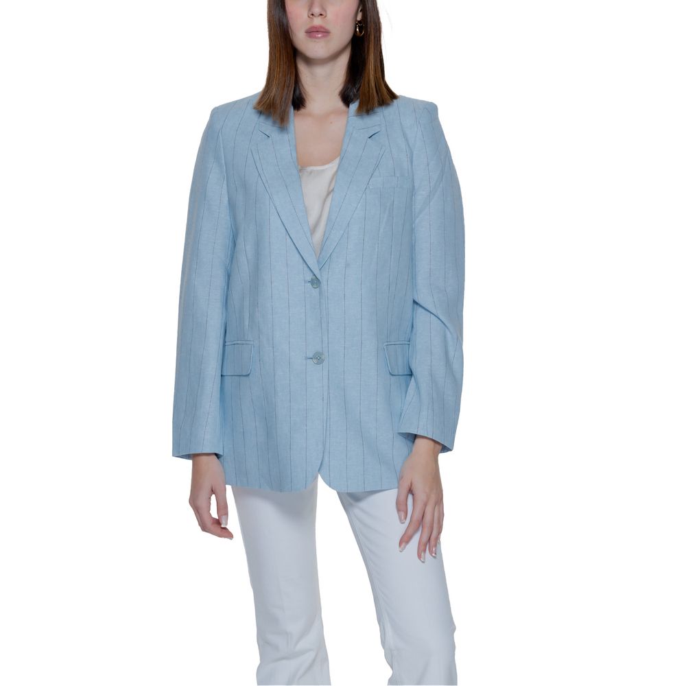 Vero Moda Light Blue Linen Suits & Blazer