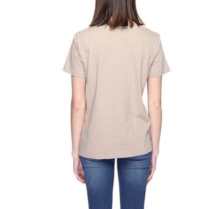 Blauer Beige Baumwoll-Tops und T-Shirt