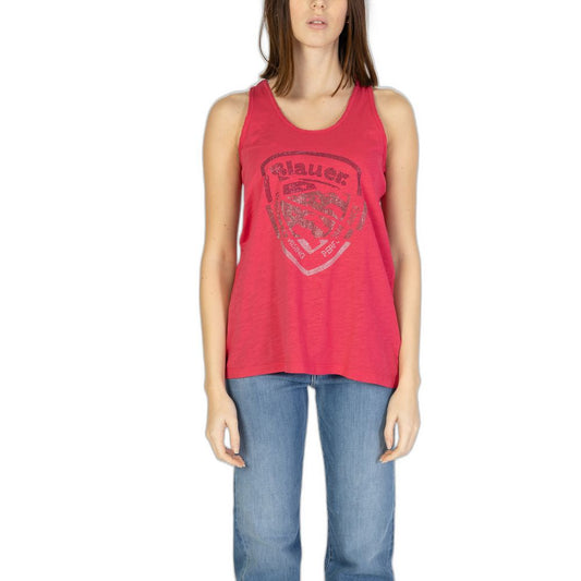 Blauer rosa Baumwoll-Tops und T-Shirt