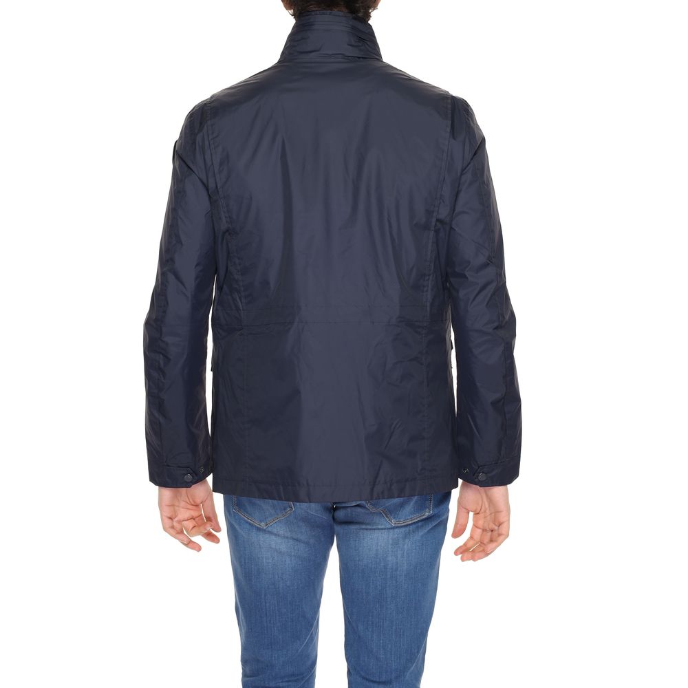 Blauer Blaue Polyamidjacke