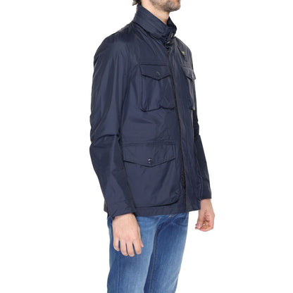 Blauer Blaue Polyamidjacke