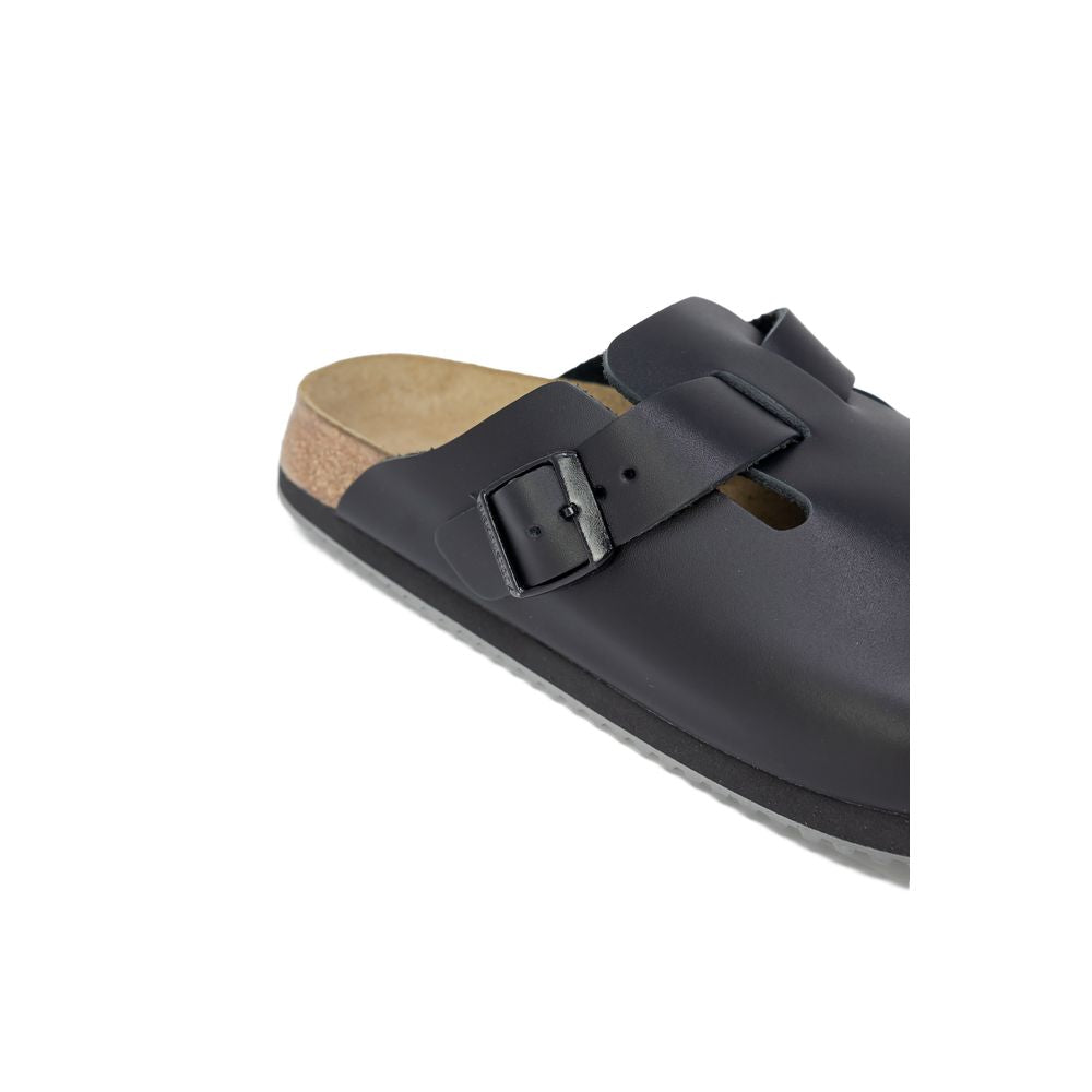 Birkenstock – Schwarze Ledersandale