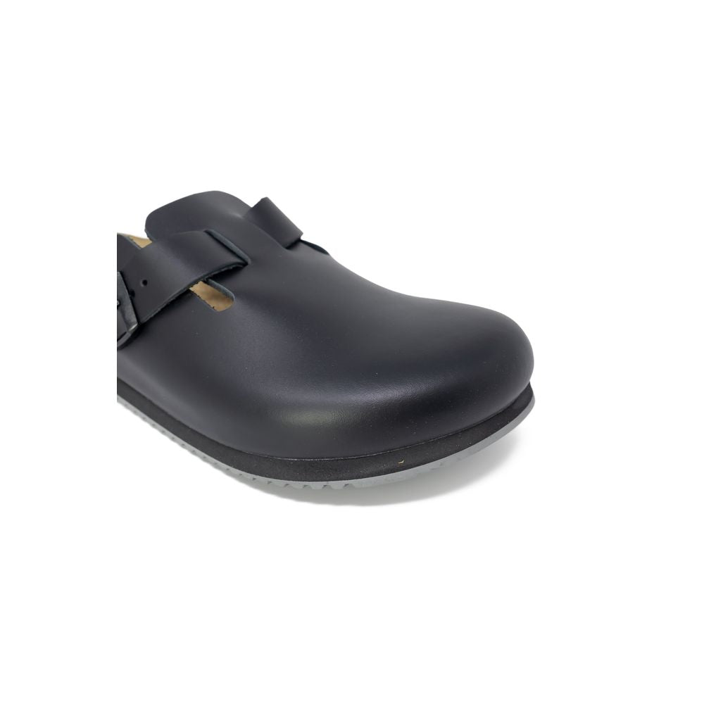 Birkenstock – Schwarze Ledersandale