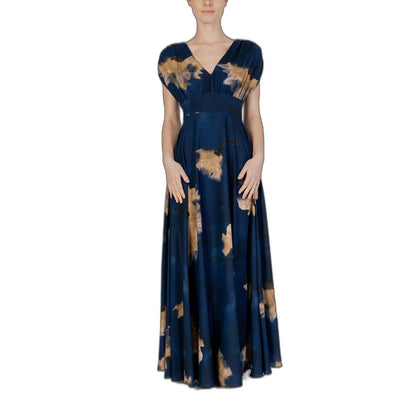 Rinascimento Blue Polyester Dress