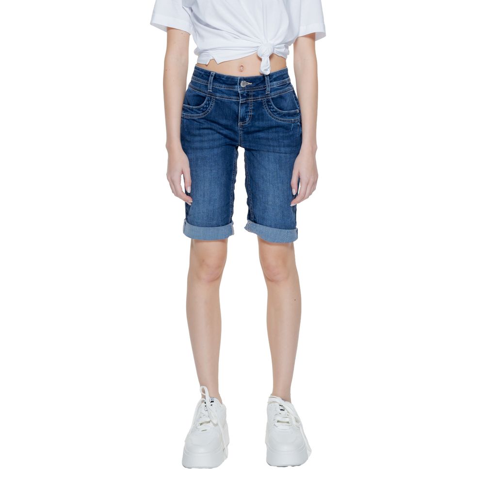 Street One Blaue Baumwollshorts