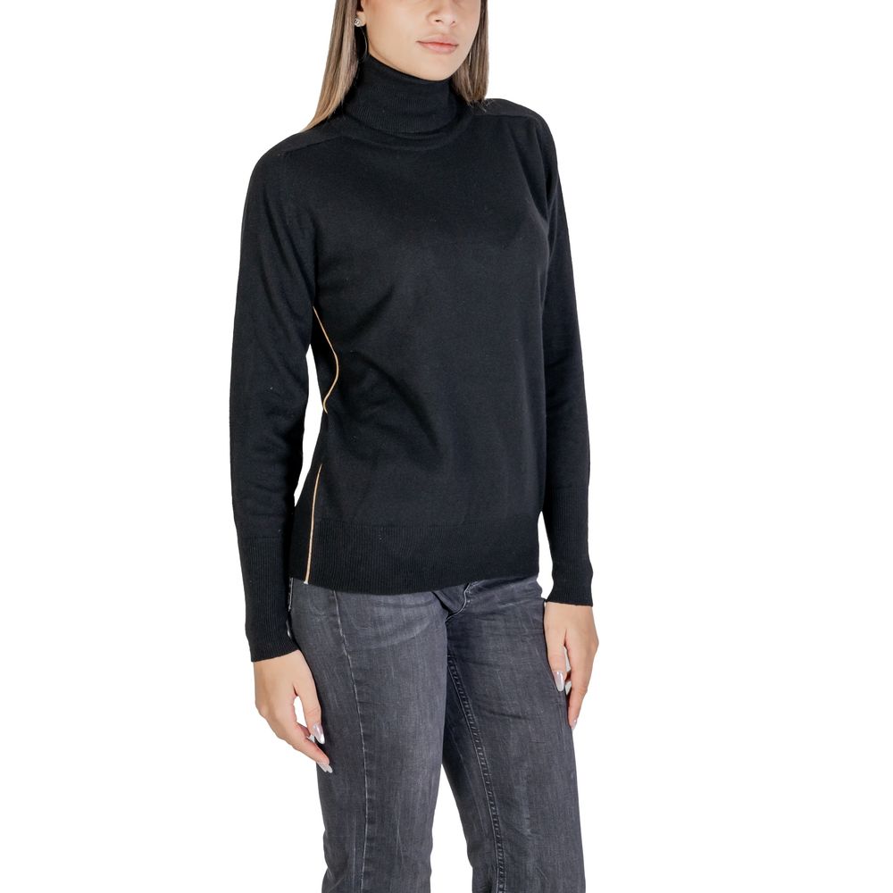 Alviero Martini Prima Classe Schwarzer Viskosepullover