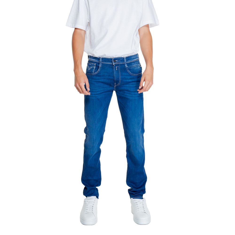 Replay Jeans &amp; Hose aus Baumwolle, Blau