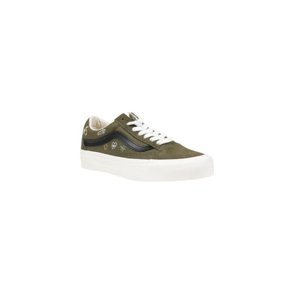 Vans – Grüne Ledersneaker