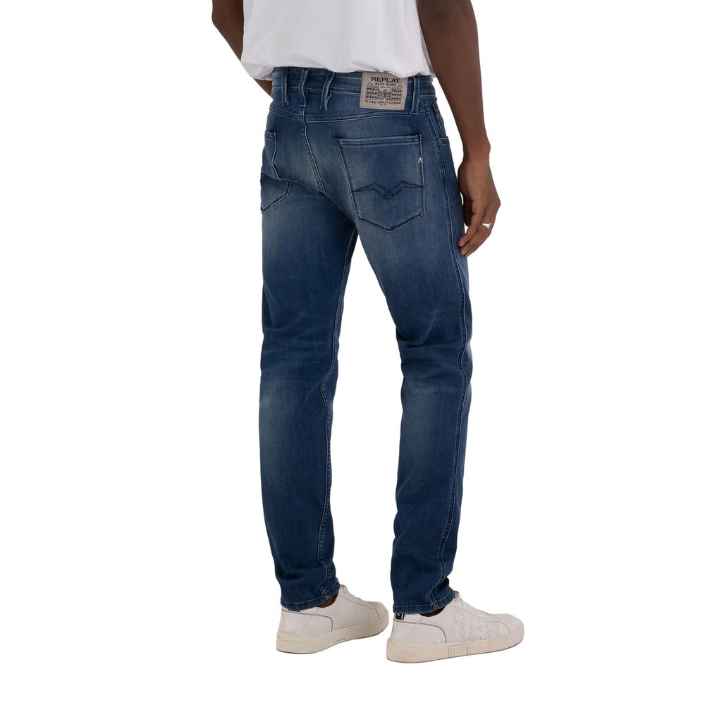 Replay Jeans &amp; Hose aus Baumwolle, Blau