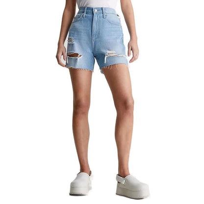 Calvin Klein Jeans – BETTER – INITIATIVE-Shorts aus Baumwolle in Hellblau