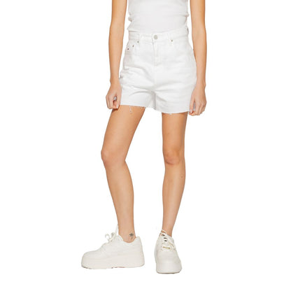 Tommy Hilfiger Jeans – Rigenerato-Shorts aus weißer Baumwolle