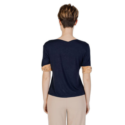 Alviero Martini Prima Classe blaue Viskose-Tops und T-Shirt