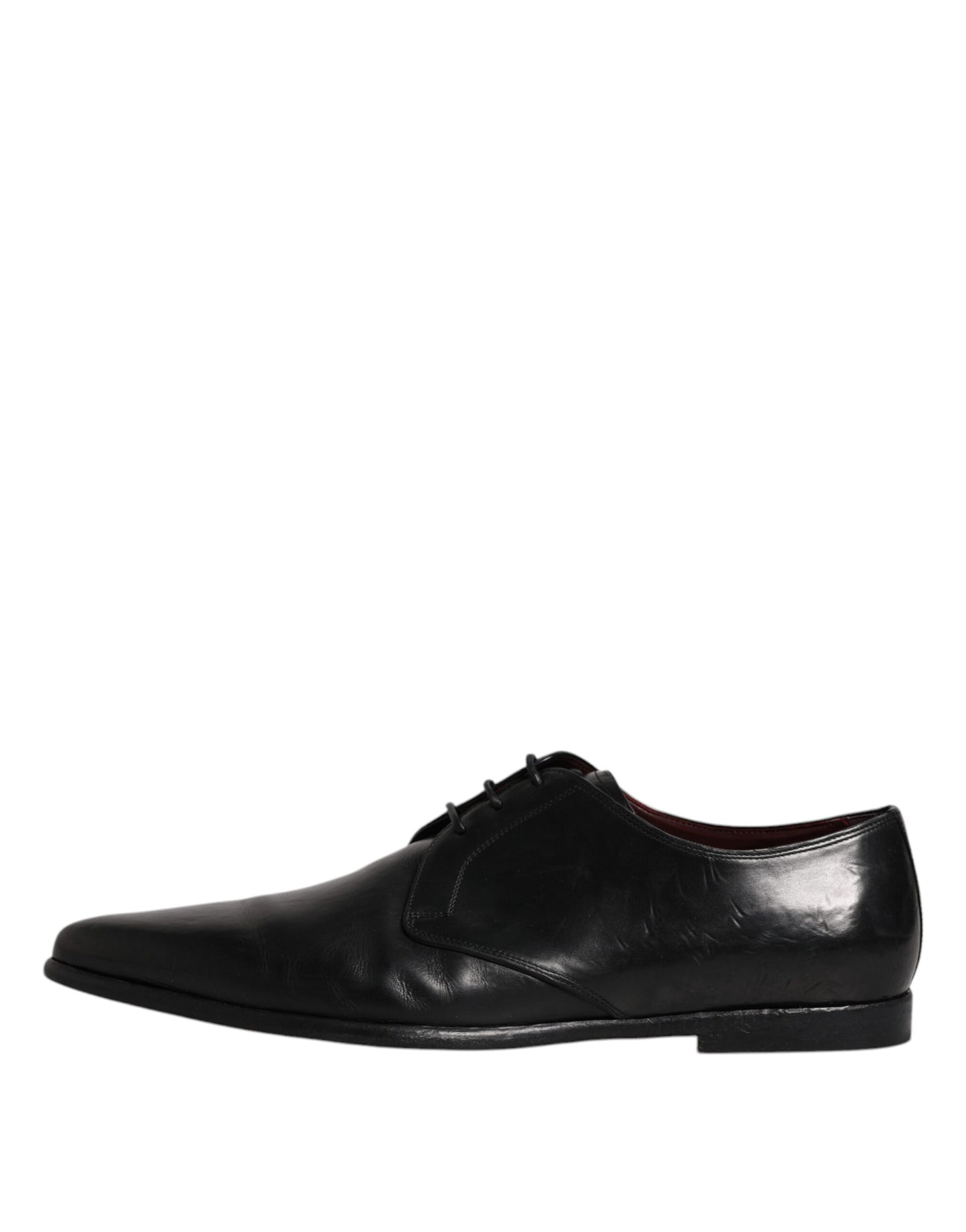 Dolce &amp; Gabbana – Derby-Schuhe aus schwarzem Leder für Herren