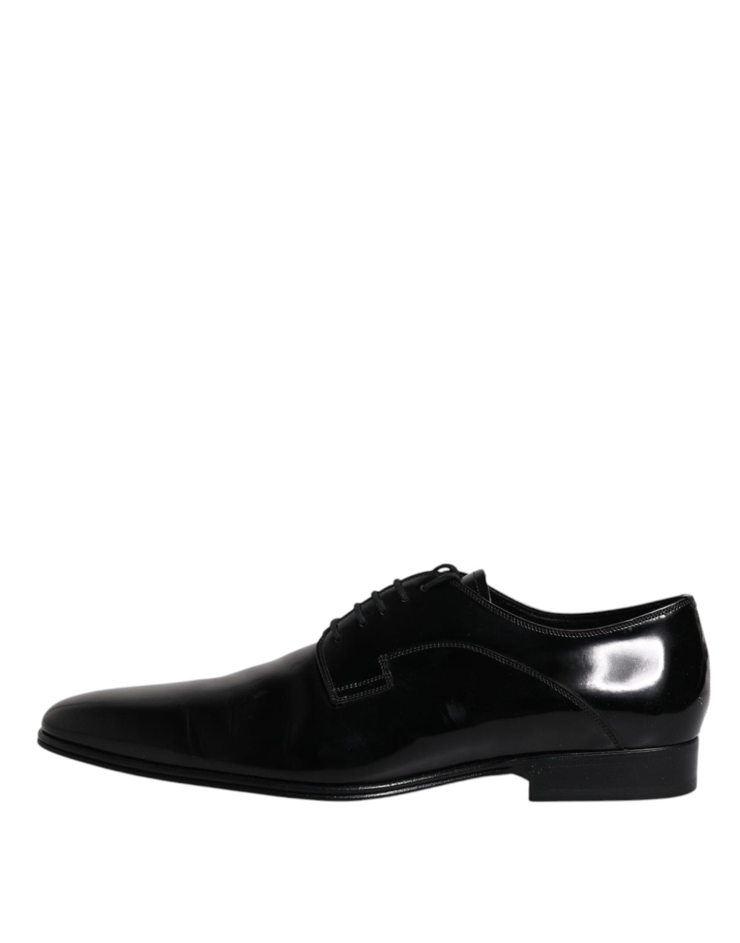 Dolce &amp; Gabbana – Schwarze Derby-Schuhe aus Leder zum Schnüren