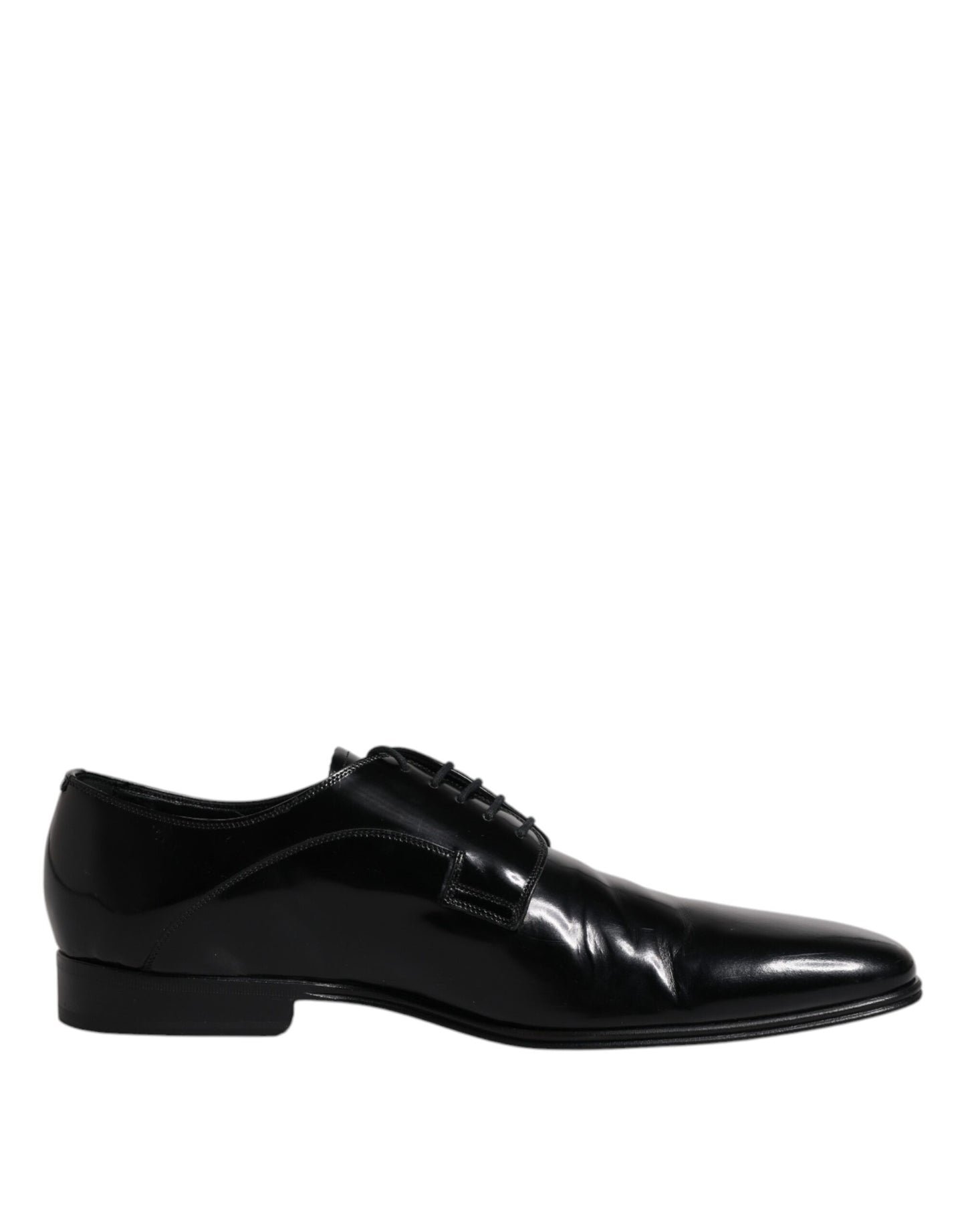 Dolce &amp; Gabbana – Schwarze Derby-Schuhe aus Leder zum Schnüren