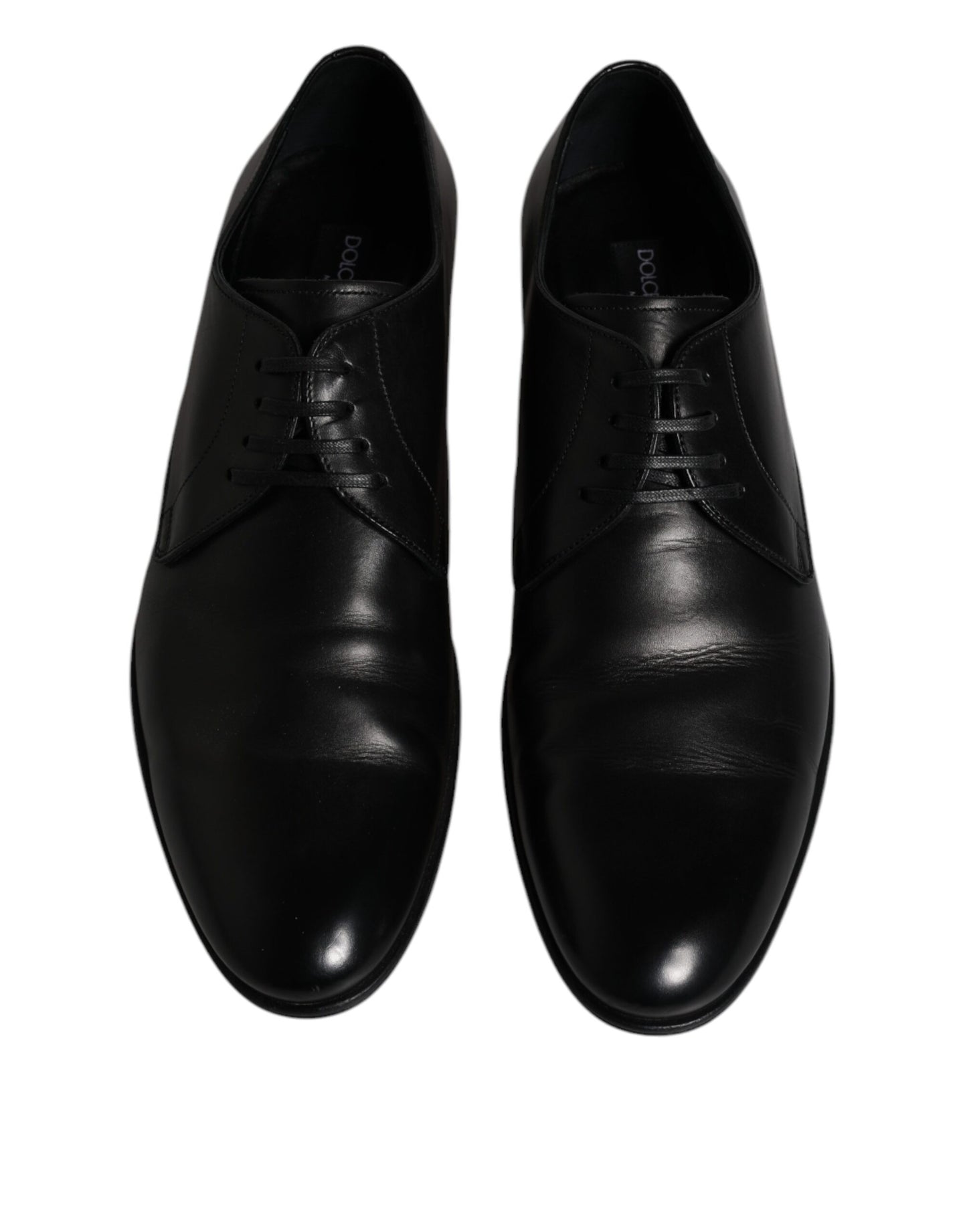 Dolce &amp; Gabbana – Derby-Schuhe aus schwarzem Leder für Herren