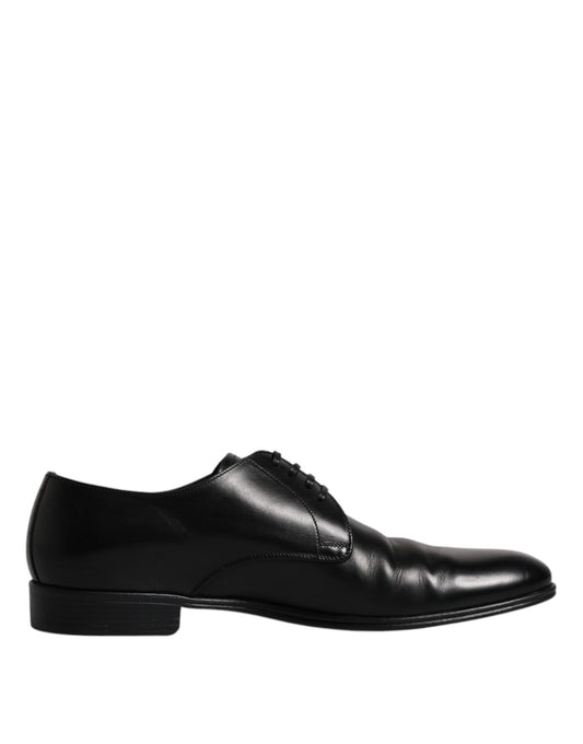 Dolce &amp; Gabbana – Derby-Schuhe aus schwarzem Leder für Herren