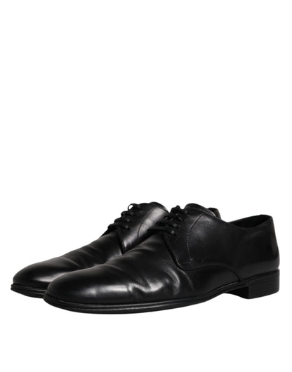 Dolce &amp; Gabbana – Derby-Schuhe aus schwarzem Leder für Herren