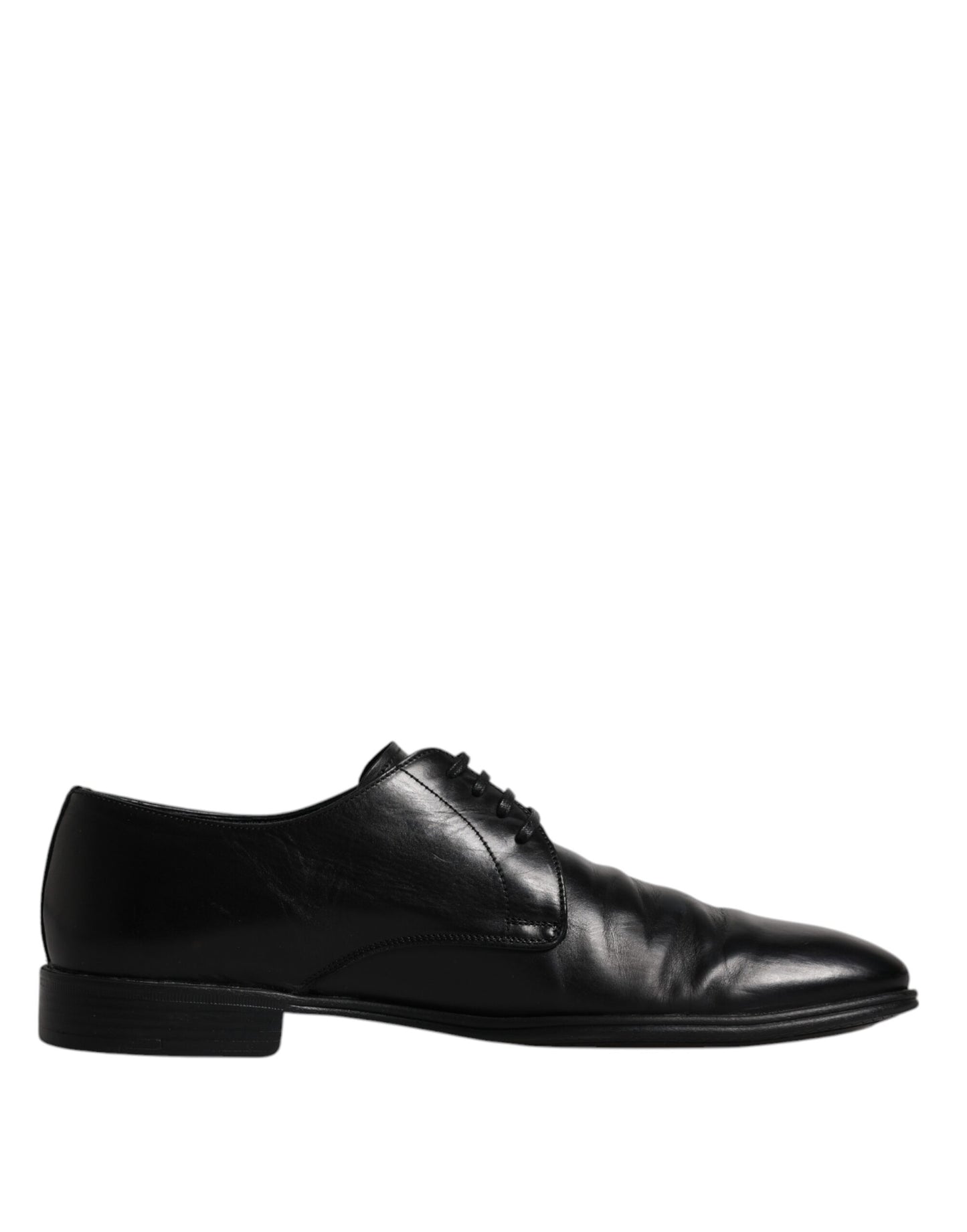 Dolce &amp; Gabbana – Derby-Schuhe aus schwarzem Leder für Herren