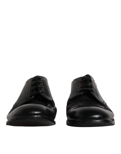 Dolce &amp; Gabbana – Formelle Derby-Schuhe aus schwarzem Leder für Herren