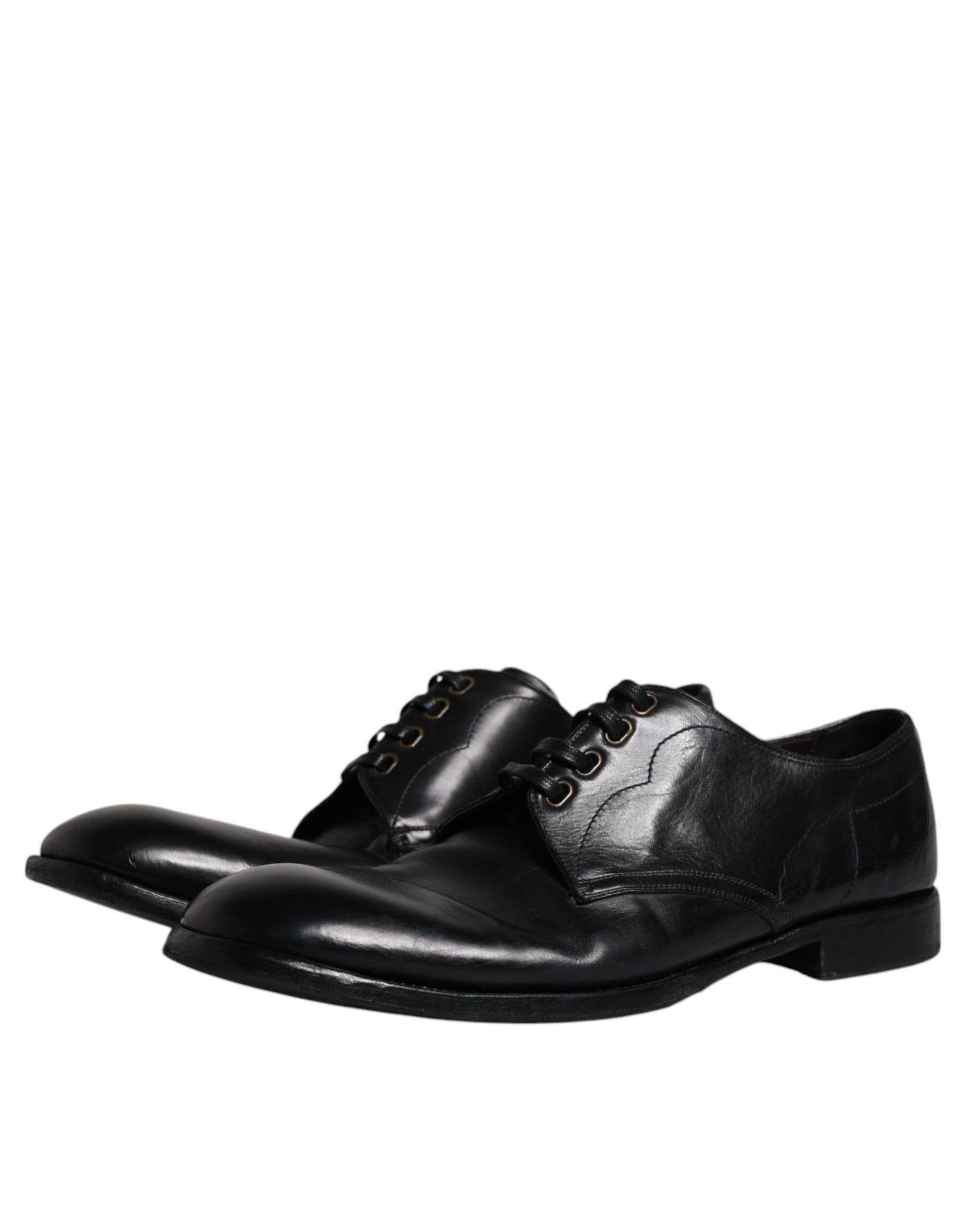 Dolce &amp; Gabbana – Formelle Derby-Schuhe aus schwarzem Leder für Herren