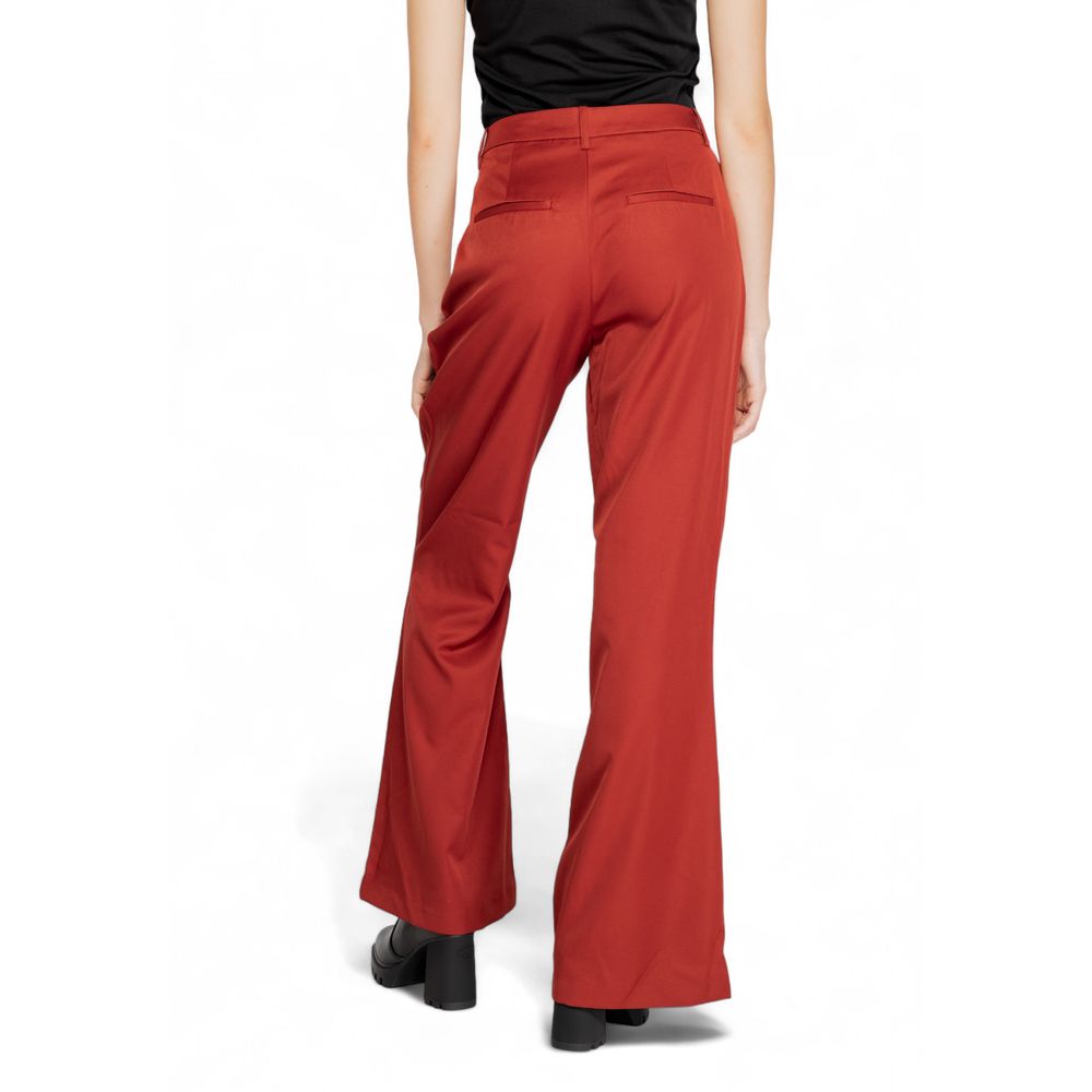 Vero Moda Red Polyester Jeans & Pant