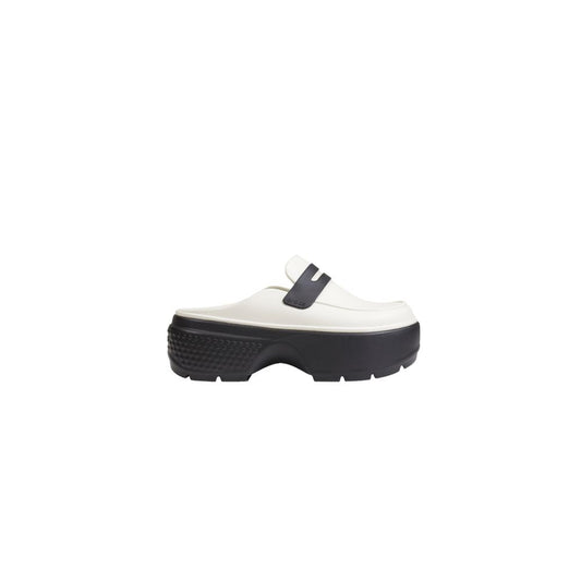 Crocs – Cremefarbene Synthetiksandalen