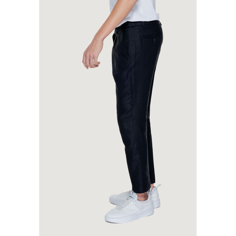 Antony Morato Black Linen Jeans & Pant